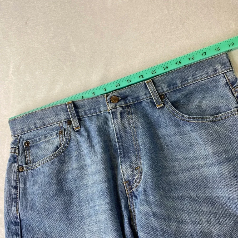 Levis 569 Jeans Mens 36x32 (Fits) Blue Baggy Loose Relaxed Whiskering Skater